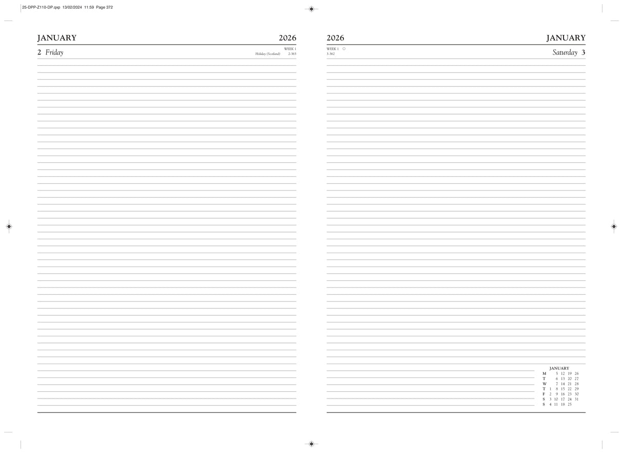 DIARY 2026 A4 PAGE A DAY ASTD (26-TA41)