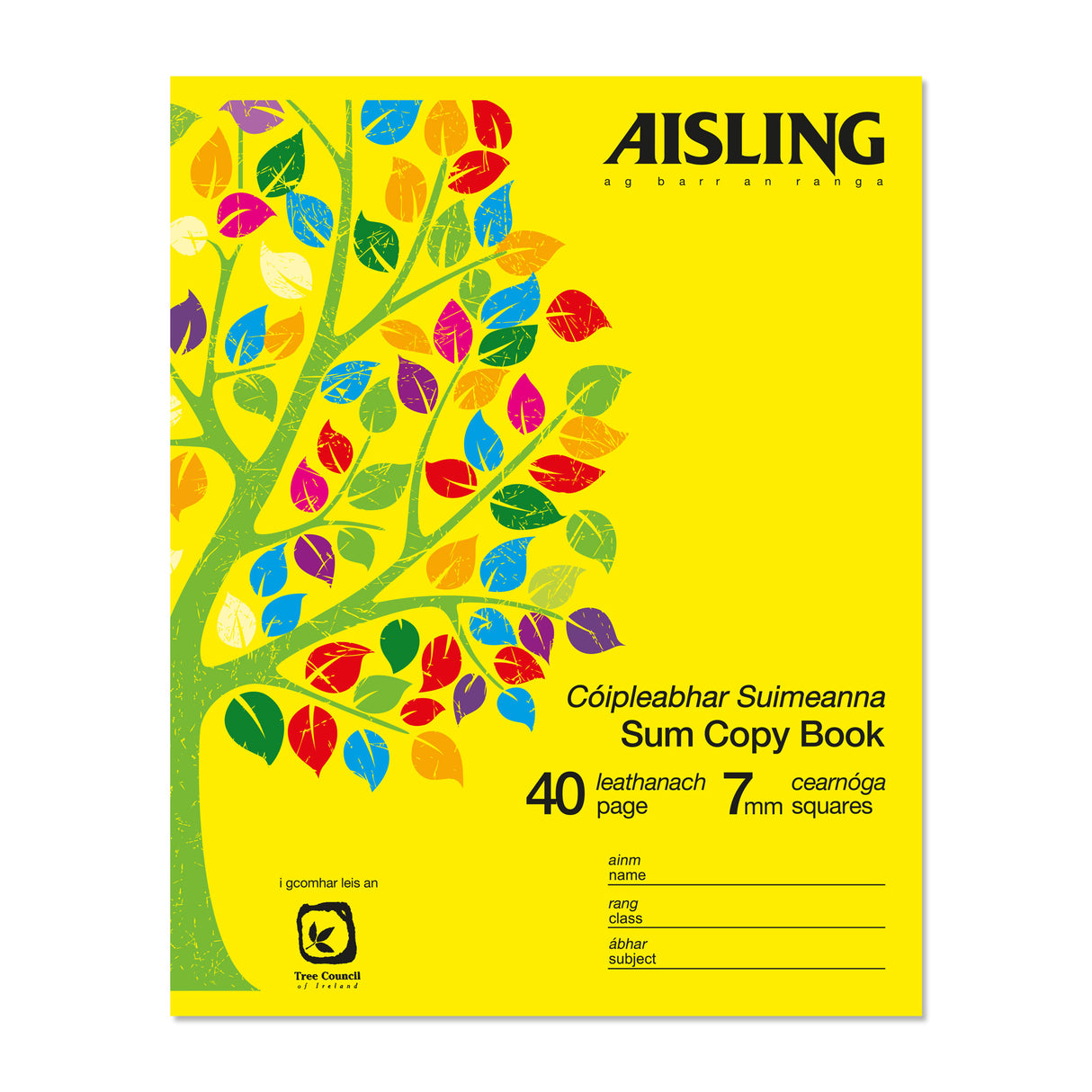 AISLING 40PG SUM COPYBOOK 7MM (ASX3/C3)