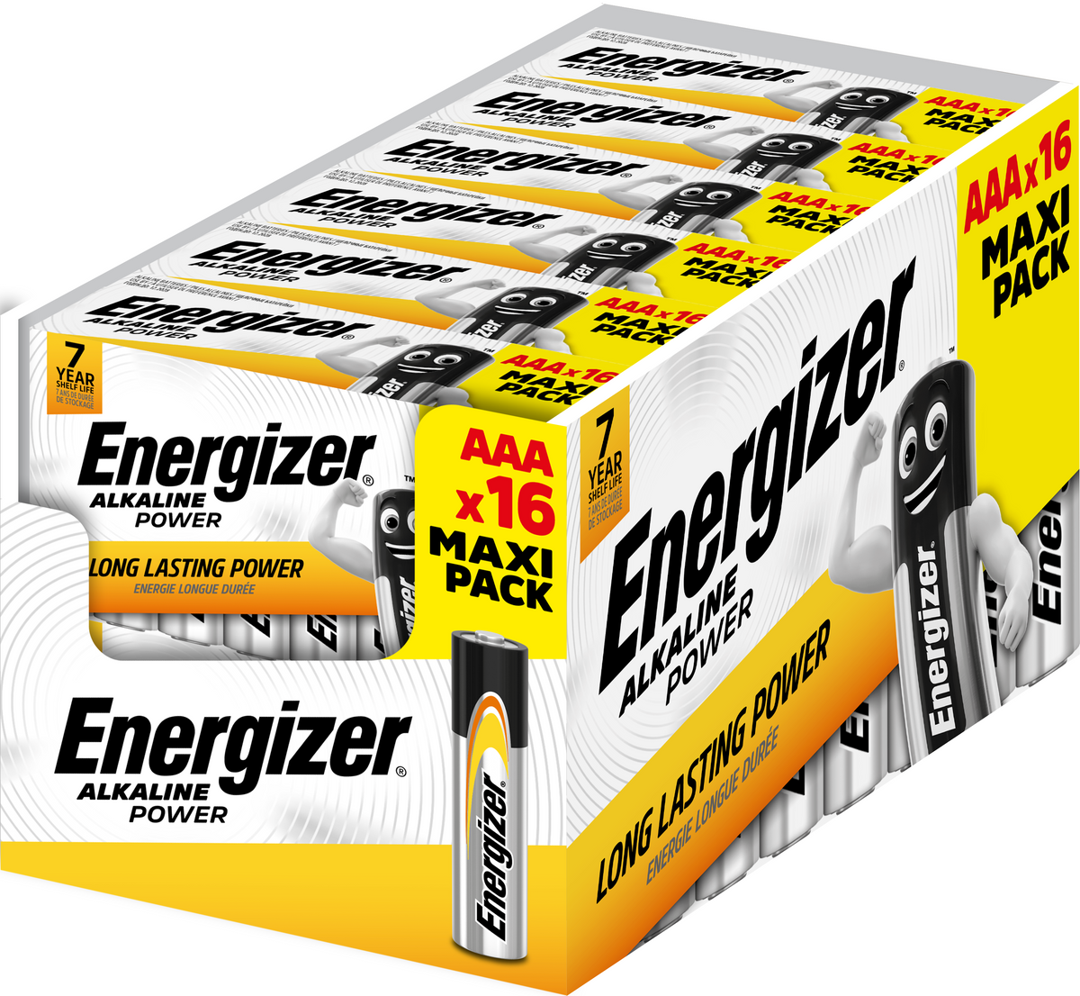 ENERGIZER ALKALINE AAA BATTERY 16 PACK