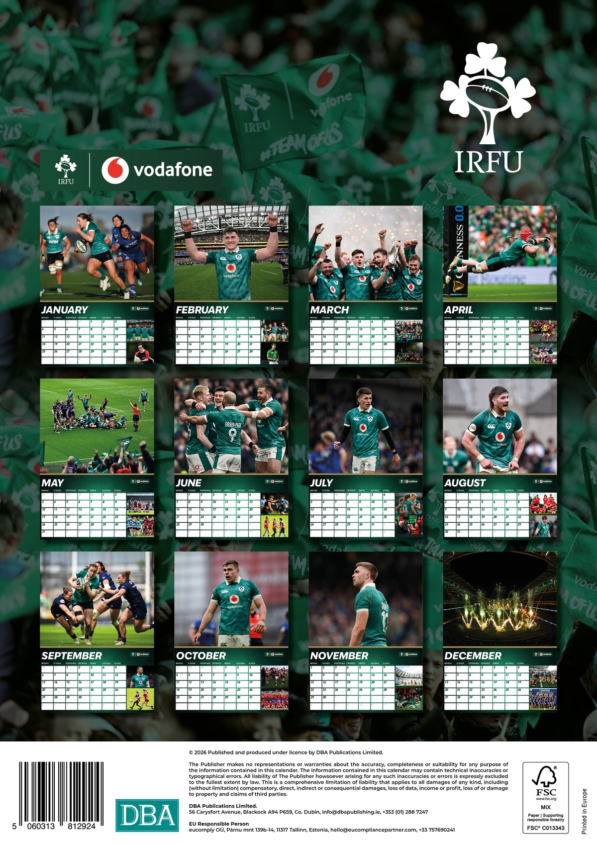 IRISH RUGBY CALENDAR (2027)