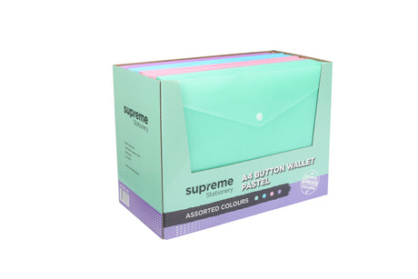 A4 BUTTON WALLET PASTEL CD (BW-6188-CDU)