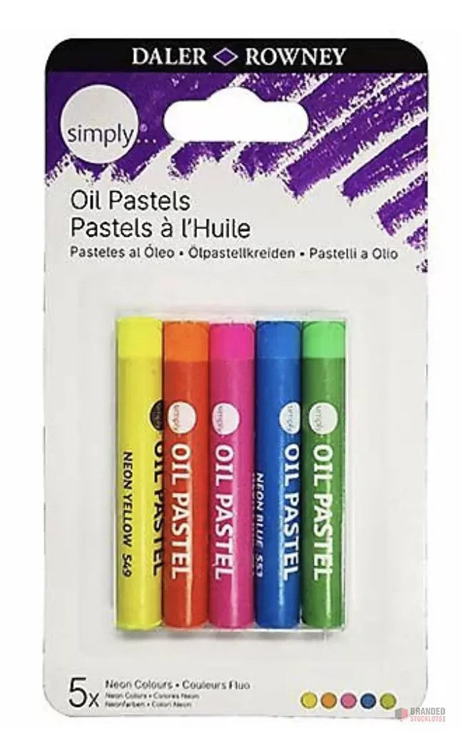 DALER ROWNEY 5PK NEON OIL PASTELS (0015)
