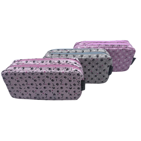 DOUBLE PENCIL CASE PAWS (PC-1892)