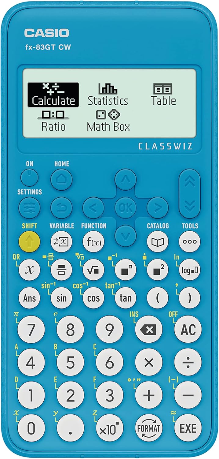 CASIO CALCULATOR BLU (FX 83GTCW+)