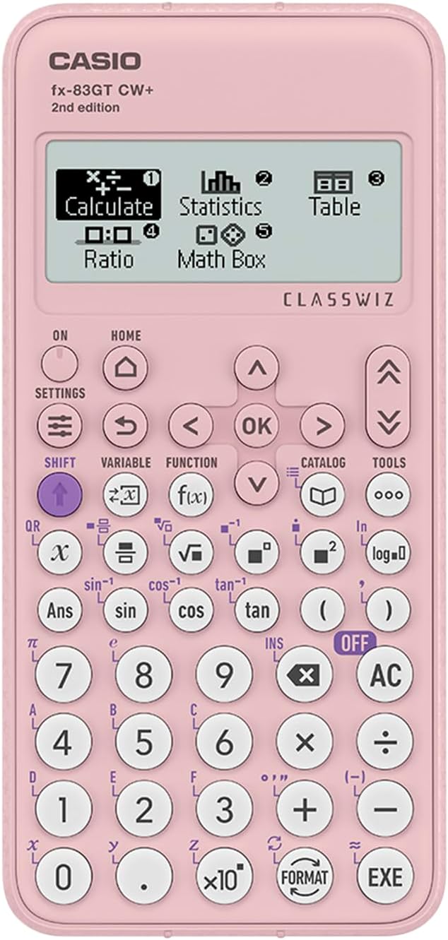 CASIO CALCULATOR PINK (FX 83GTCW+)
