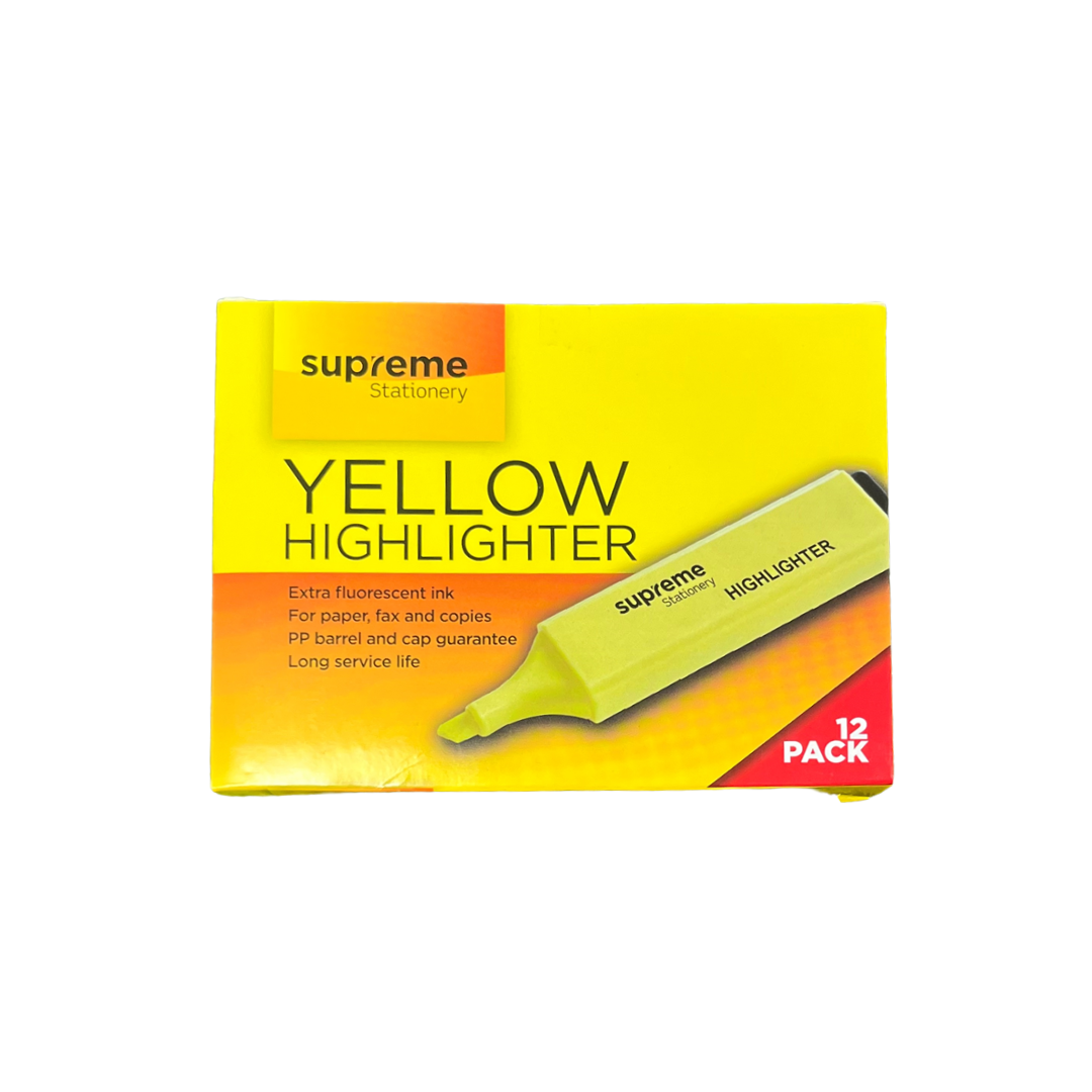 HIGHLIGHTER YELLOW 12PK BOX (YH-0230)