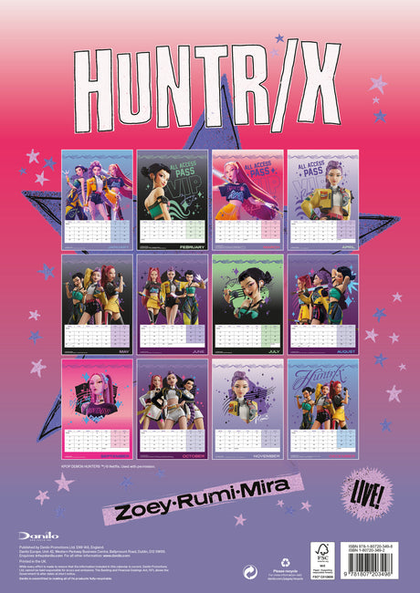 HUNTR/X 2027 A3 CALENDAR (3498)