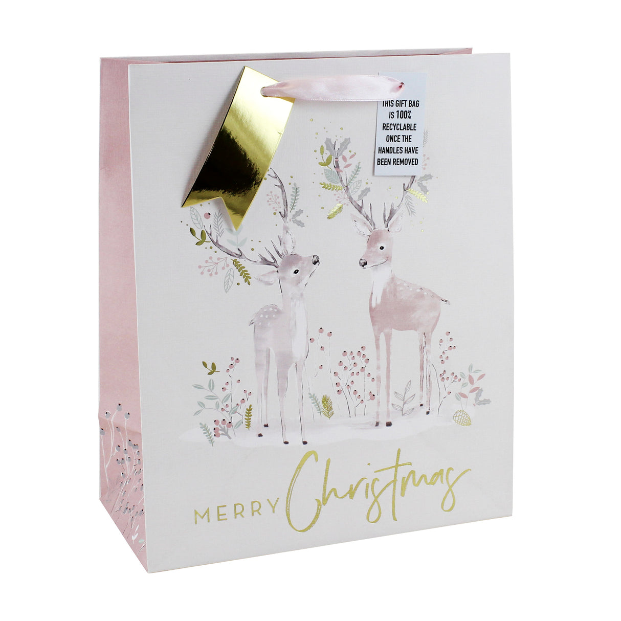 GIFTBAG XMAS DEERS LARGE (X-29130-2CC)