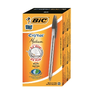 BIC CRISTAL PENS BLACK 50PK (847897)