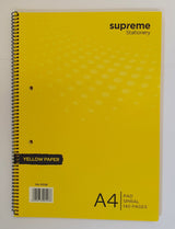 VISUAL AID A4 SPIRAL 140PG YLW (VA-5536)