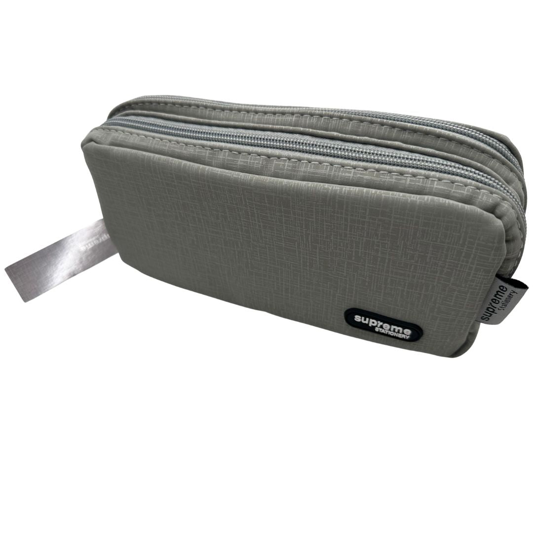 DOUBLE PENCIL CASE GREY (PC-0919)