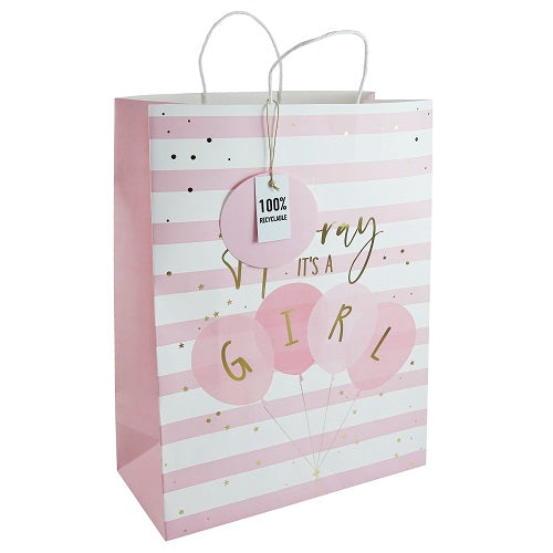 GIFT BAG FSC BABY GIRL LARGE (31208-2C)