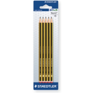 STAEDTLER ASST PENCIL 5PK (120-S-BK5D)