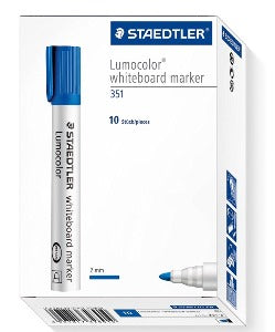 STAEDTLER W/BOARD MARKER BLU BOX (351-3)