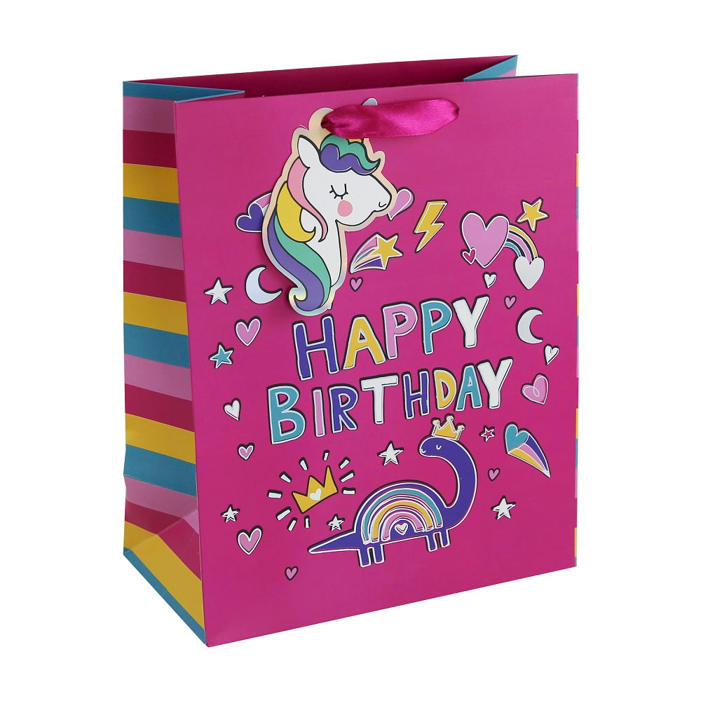 GIFT BAG DINO UNICORN LARGE (32250-2C)