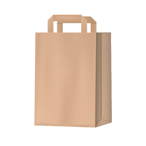 KRAFT TAPE CARRIER BAG 19X9X25CM (250)