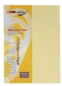 PAPER A4 CREAM 80PK 80GSM (P-7881)