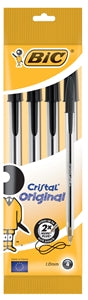 BIC PENS BLACK 4PK (8308591)
