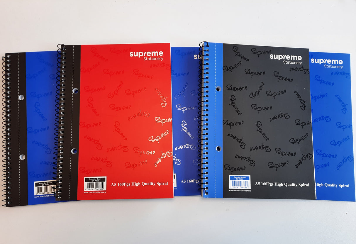 SPIRAL NOTEBOOK A5 160PG B (SP-7369)