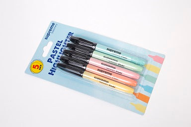 PASTEL HIGHLIGHTER 5PC BLISTER (HL-2573)