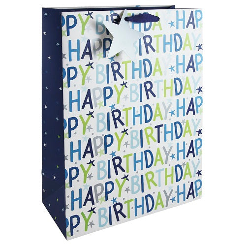 GIFT BAG BIRTHDAY BOY XL (31358-1WC)