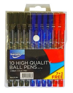 BALL POINT PENS TRIANGLE 10PK (BP-2964)