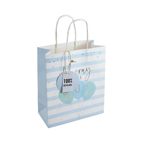 GIFT BAG FSC BABY BOY MEDIUM (31205-3C)