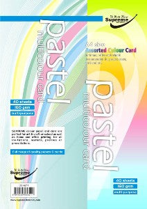 CARD A4 PASTEL 160GSM 50PK (CC-6211)