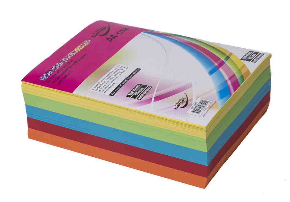 CARD A4 ASSORTED 100PK 180GSM (CC-4430)