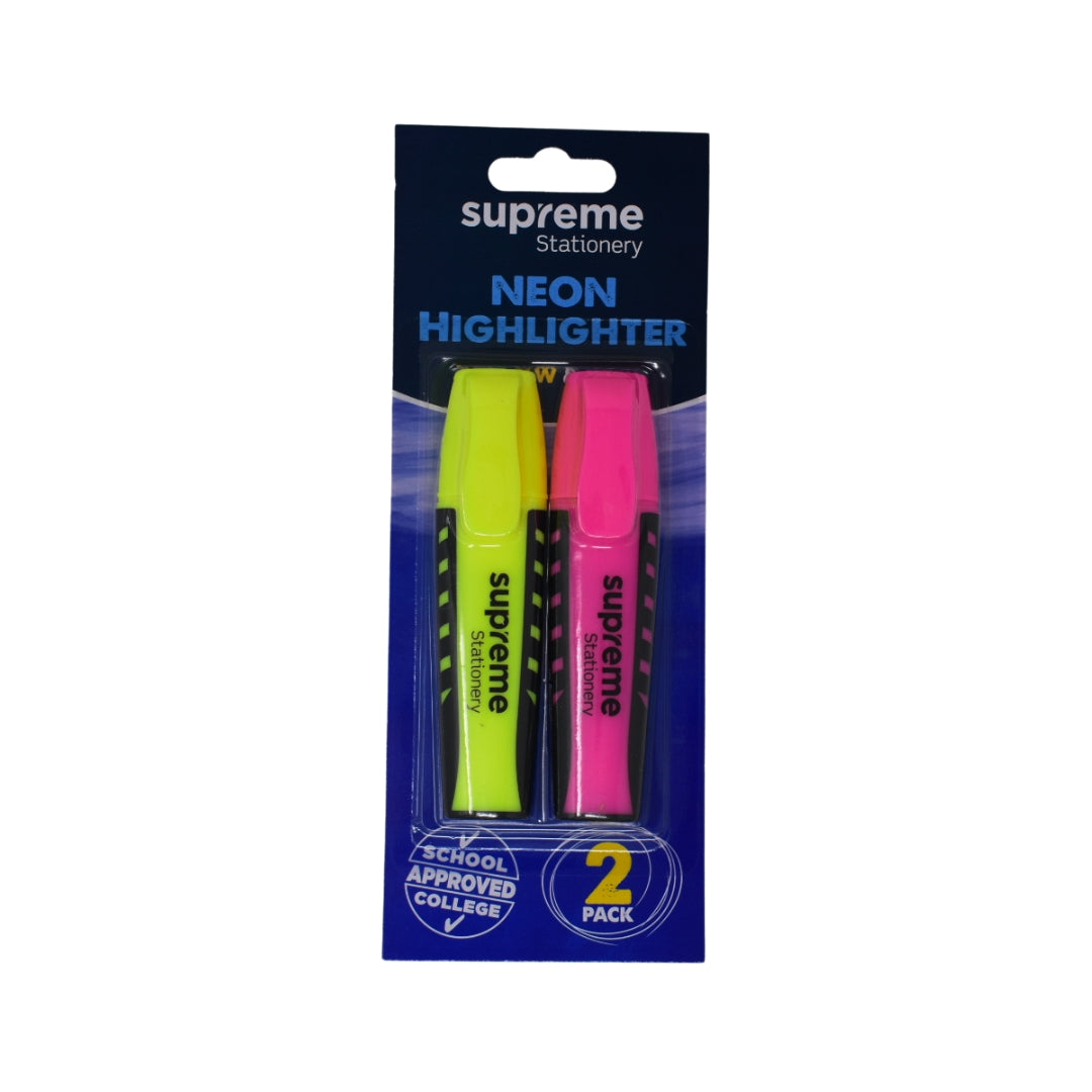 HIGHLIGHTER 2PK YELLOW & PINK (HL-5020)