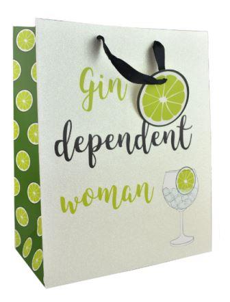 GIFT BAG LARGE GIN DEPENDENT (24288-2)