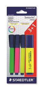 STAEDTLER HIGHLIGHTER 3+1 (364-S-WP4P)