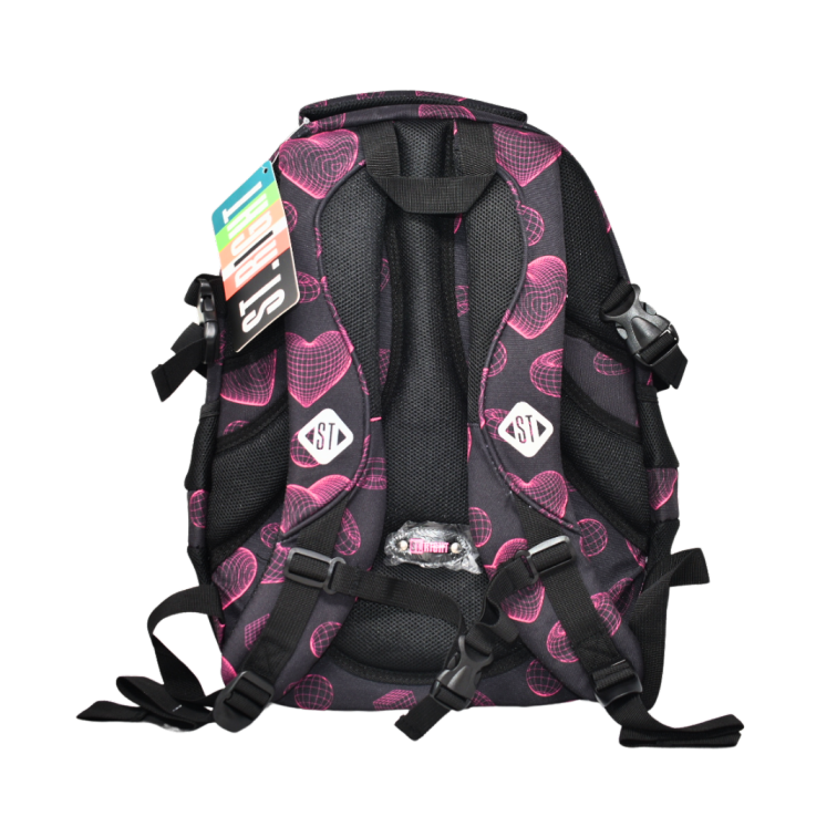 BACKPACK ST 17IN VIRTUAL HEART (BP-01)