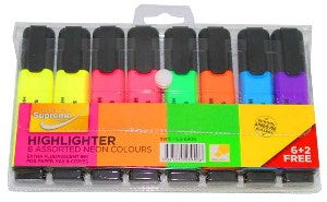 HIGHLIGHTER 8PK ASST (HL8-9906)