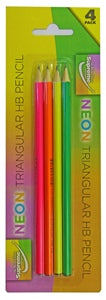 PENCIL HB TRIANGULAR 4PK (HB-0250)