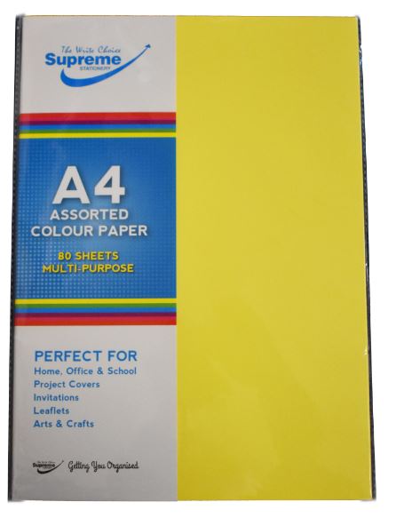 PAPER A4 ASSORTED 80PK 80GSM (P-1504)