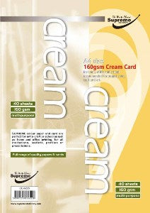 CARD A4 CREAM 40PK 160GSM (CC-6228)