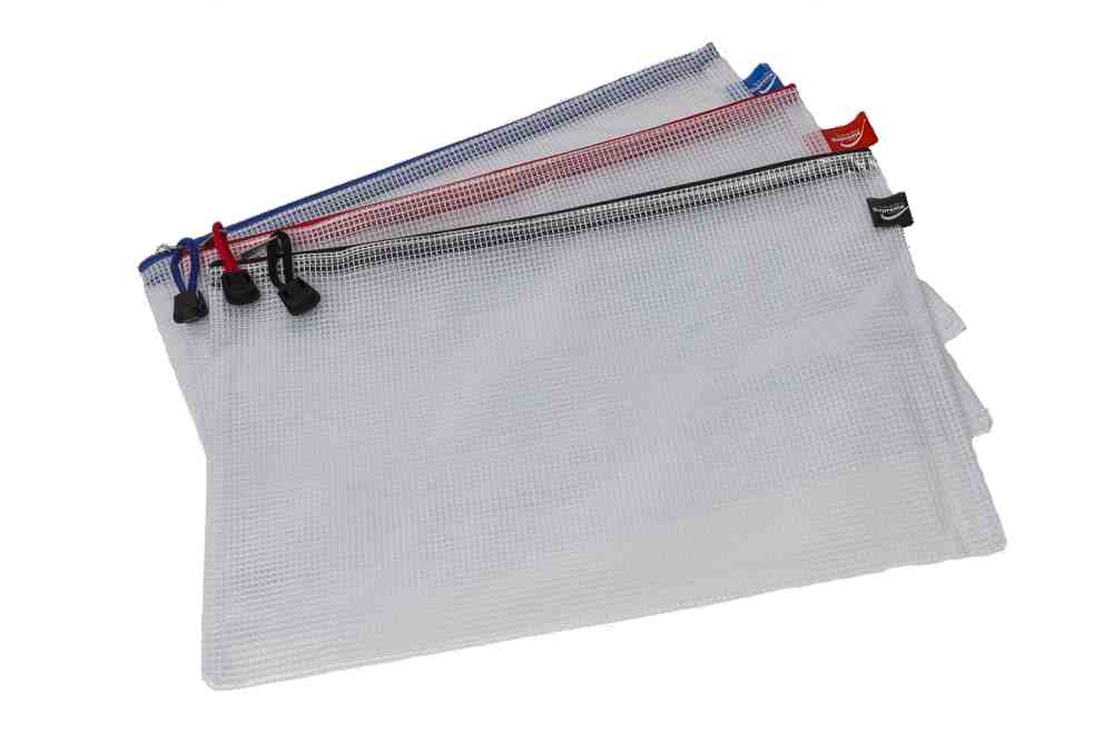 MESH BAG A4 CLEAR 30MIC 3PK (MB-3333)