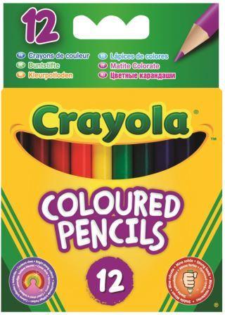 CRAYOLA HALF CLR PENCIL 12PK (34102)