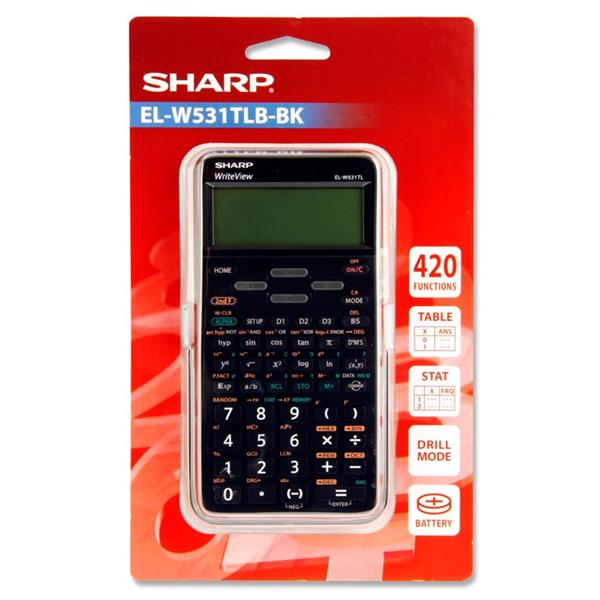 SHARP CALCULATOR ELW531T BLACK (67523)