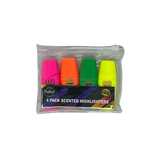 HIGHLIGHTERS MINI 4PK SCENTED (HL4-6205)