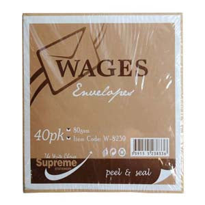 ENVELOPES WAGES 40PK (W-8239)