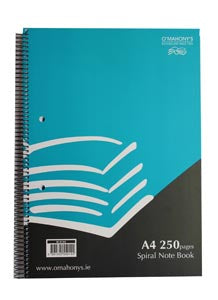 OMAHONYS SPIRAL PAD A4 250PG (M-9144)