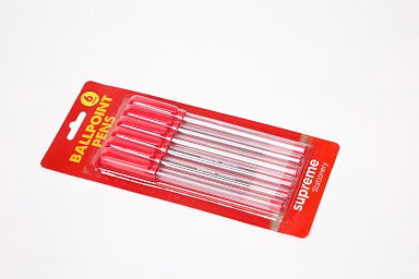 BALL PENS RED 6PK (BP-4088)