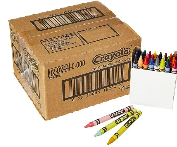 CRAYOLA 288 CRAYONS CLASSPACK  (02-0244)