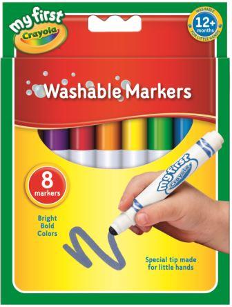 CRAYOLA WASHABLE MARKERS 8PK (818109)