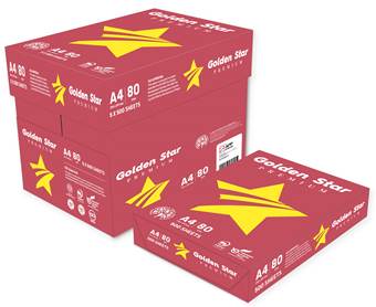 GOLDEN STAR A4 COPIER PAPER (RED) 80GSM