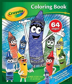 CRAYOLA 64PG COLOURING BOOK (040404A)