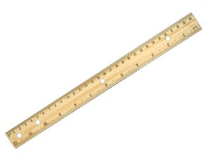 RULER WOODEN 12 INCH (WR-1184)