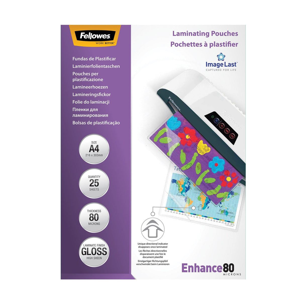 FELLOWES 150M LAMINATING POUCH 25 A46205